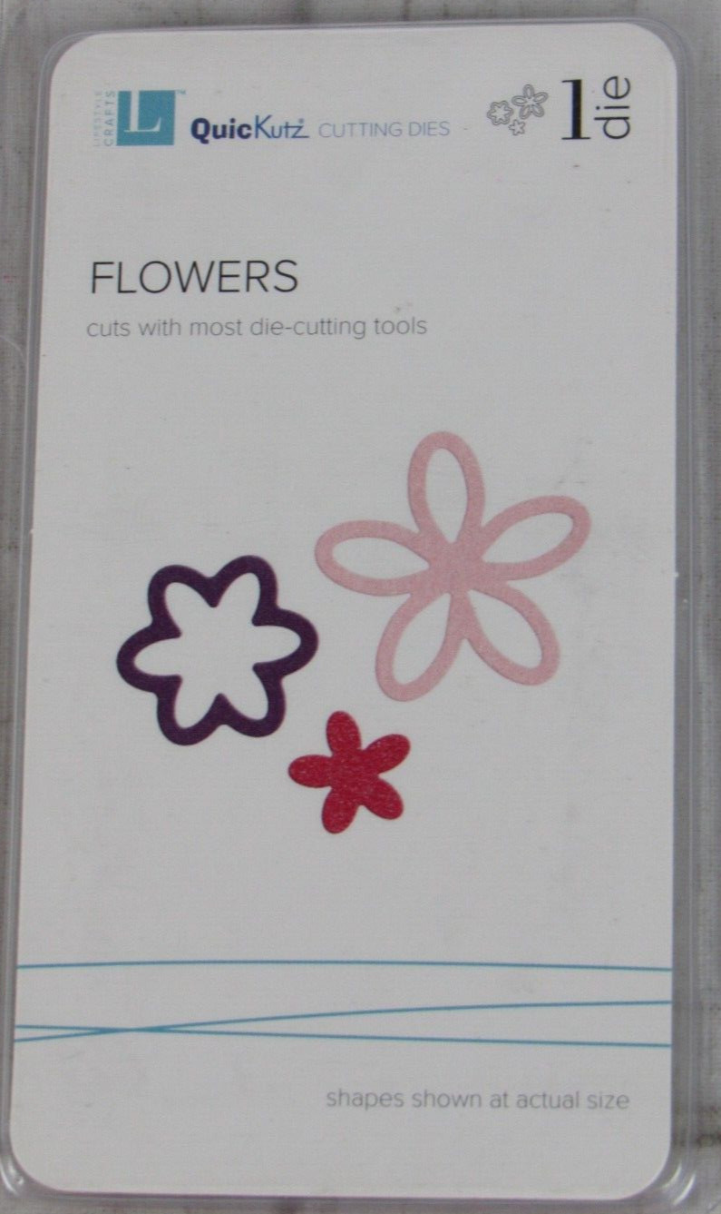 QuicKutz/Lifestyle Crafts Flowers 2x2, 1 Cutting Die Set DP0473
