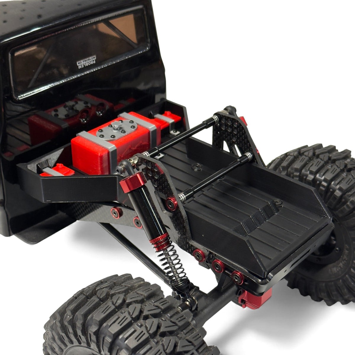 Scale Truck Comp Bed with Fuel Cell Batteries - Fits 1/10 Redcat Ascent Fusion