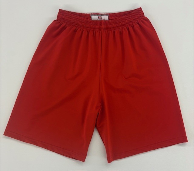 9" MOISTURE MANAGEMENT SHORTS-RED-LARGE