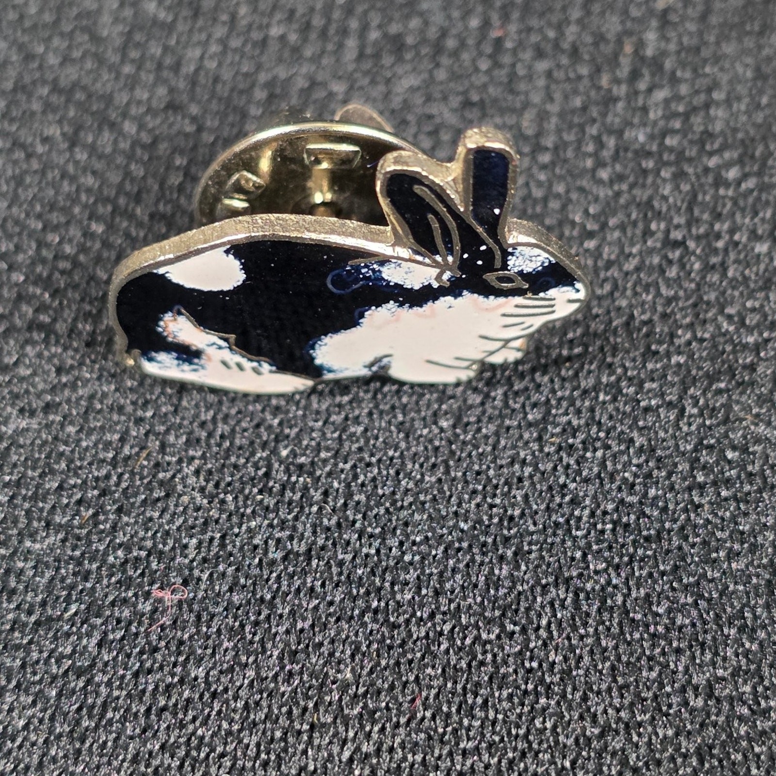Enamel Rabbit Bunny Lapel Pin Figural Animal Nature