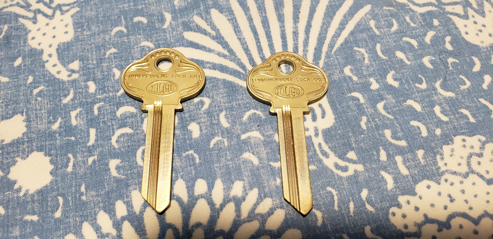 2 Vintage Ornate Ilco 1007 RMA Key Blanks For Sargent Locks Master 6 Pin