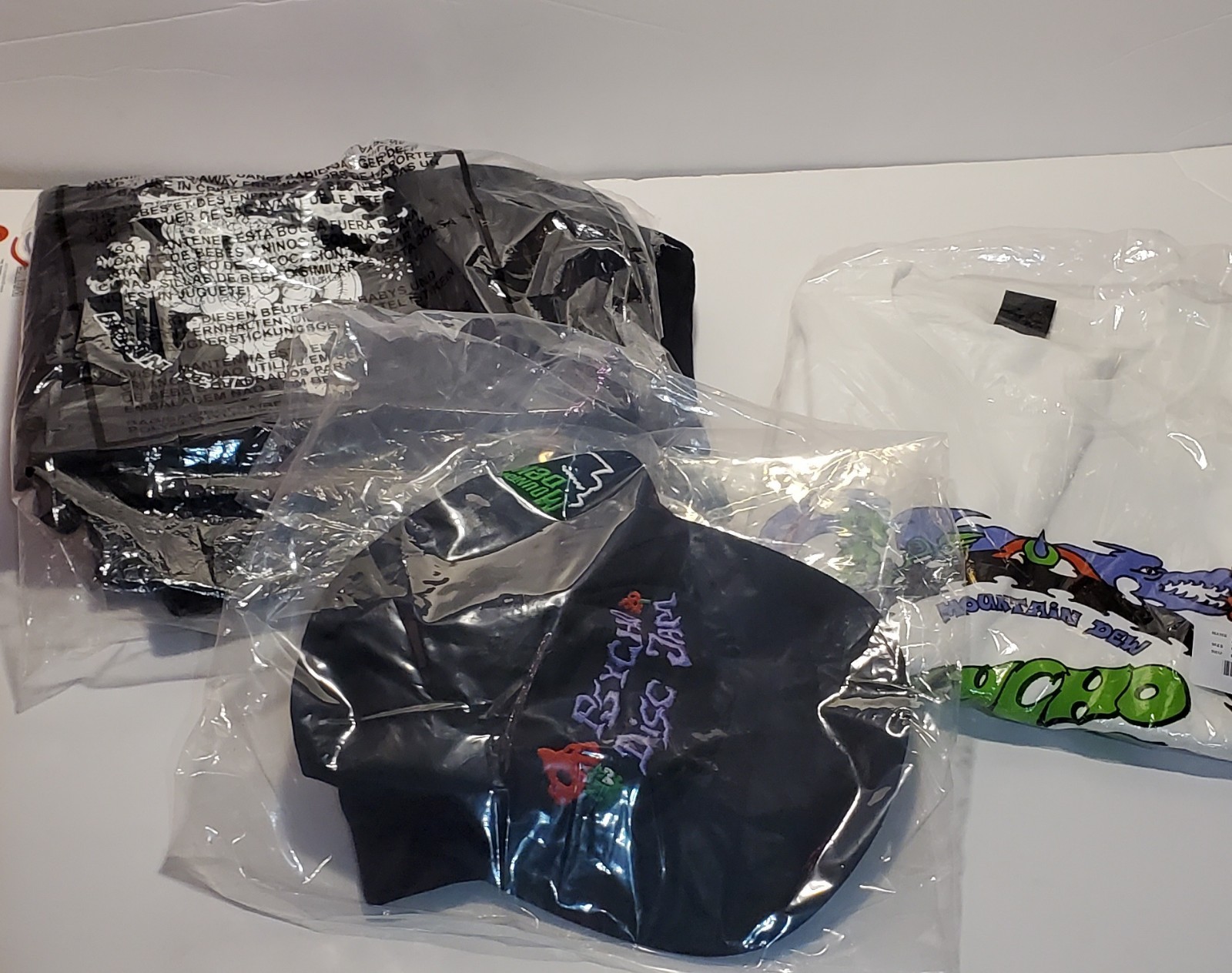 Mountain Dew Brian Dead Hat Shorts Medium Large Psycho Disc Jam T Shirt