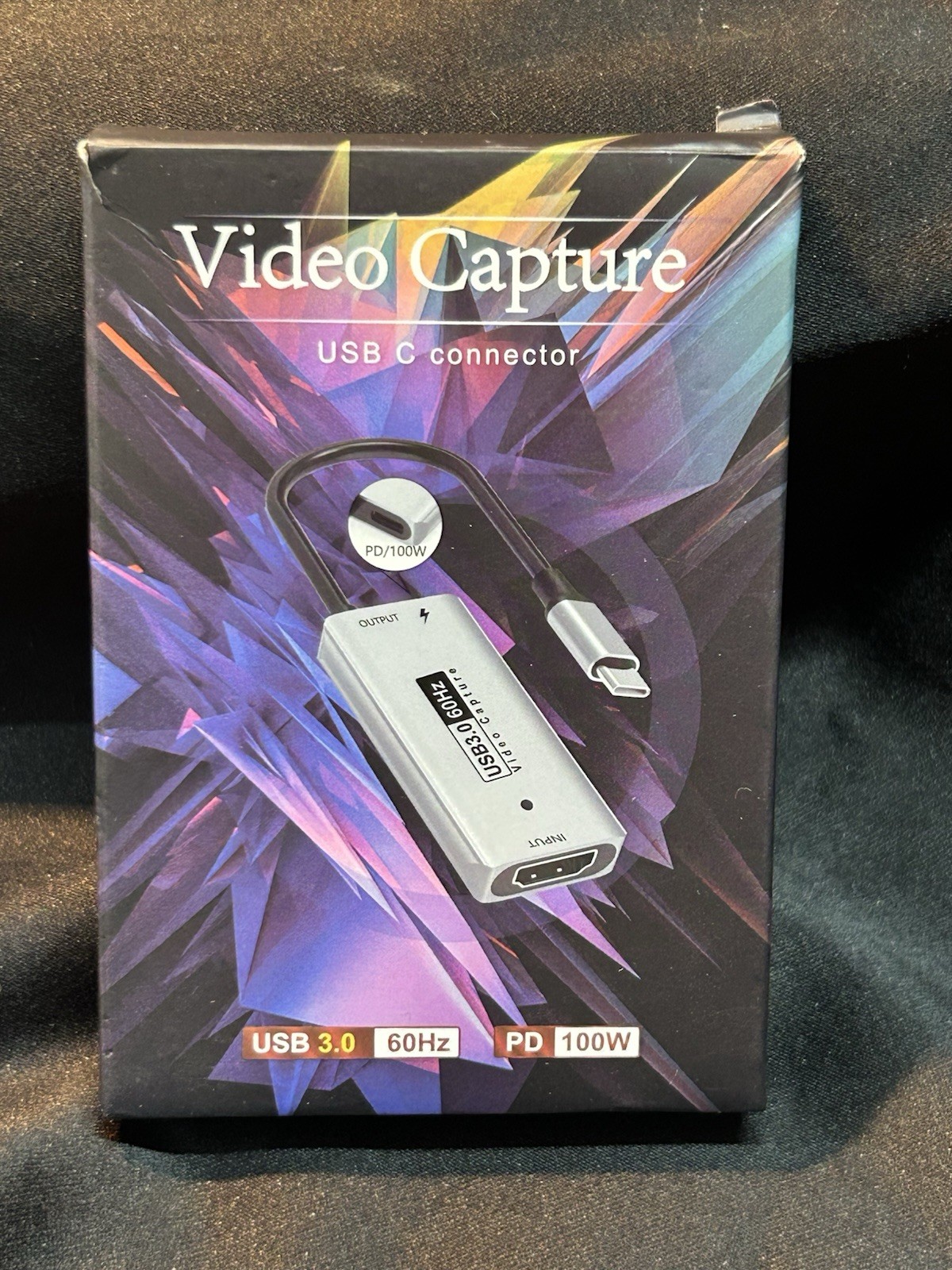 USB C Connector Video Capture Card with PF100W  USB 3.0 ~ Open Box
