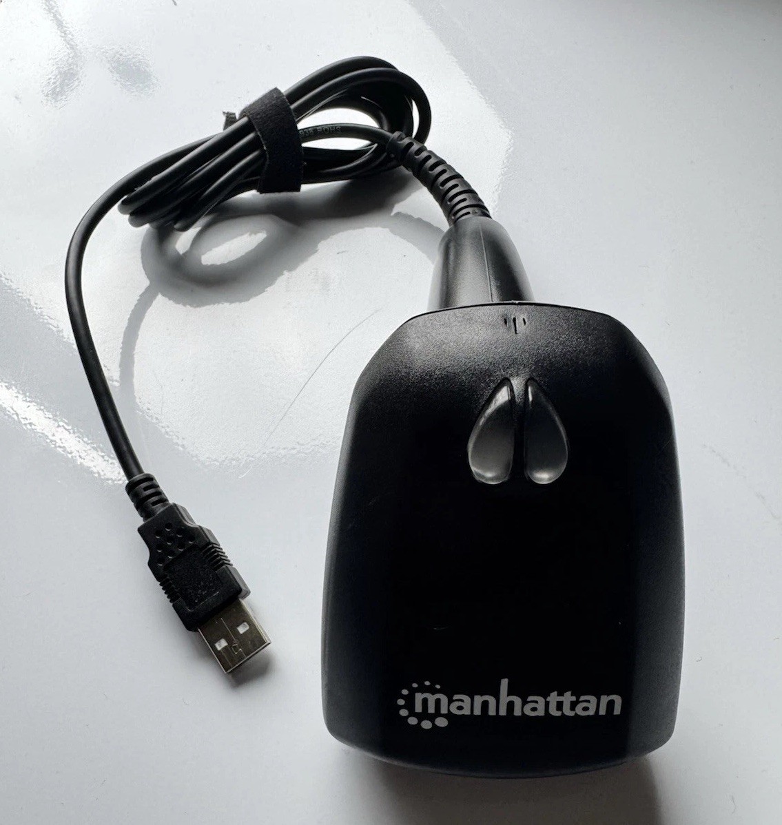 Manhattan 177672 CCD Barcode Scanner USB Wired Black Cable (CCD Scanner Series)