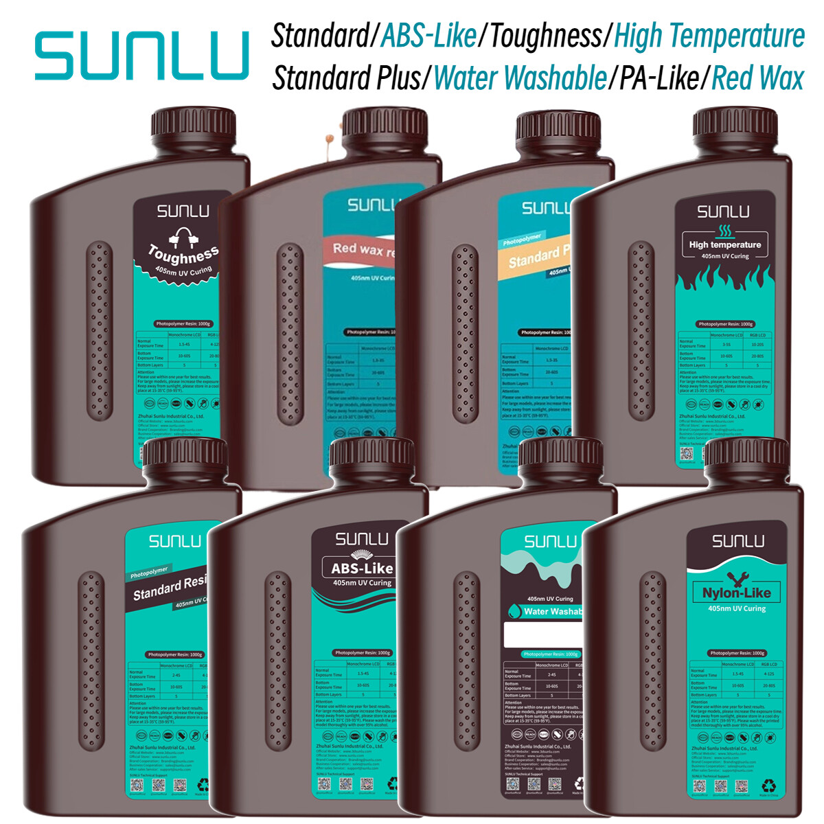 Sunlu 14K Standard/Standard Plus/Red Wax/ABS-Like/Washable/Tough/PA-Like Resin