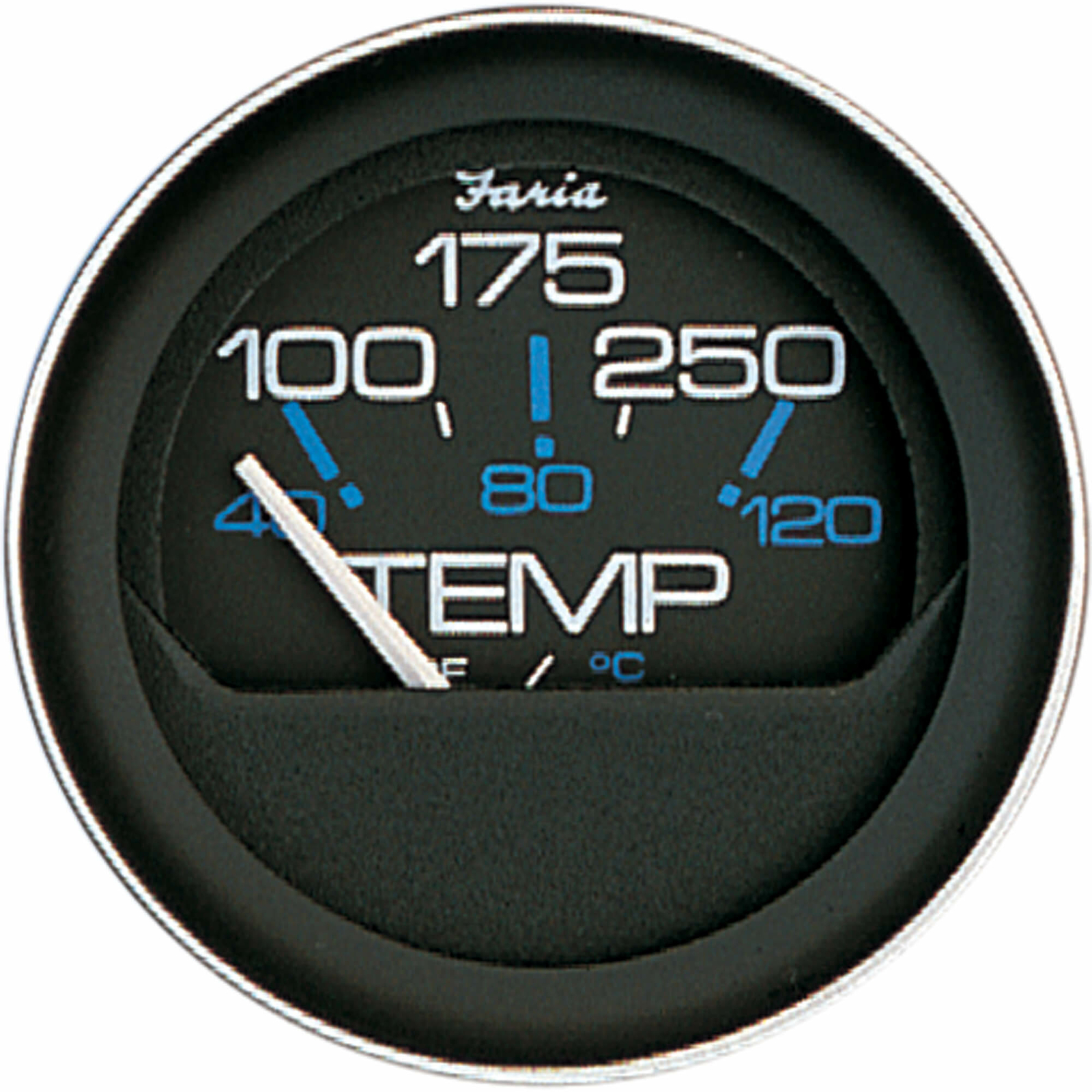 Faria F13004 Coral Water Temp Gauge GP9461 100-250?F Size 2 Replaces 13004