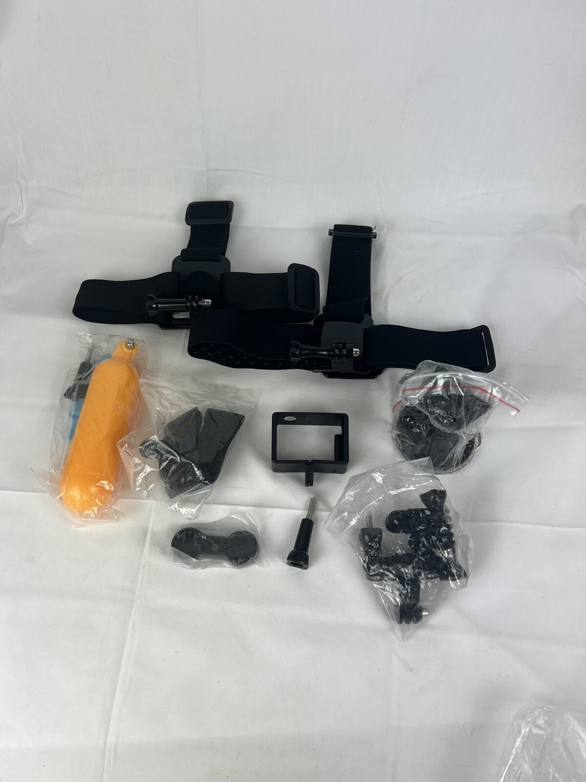 Lot of GoPro Accessories (Head Strap, Joints, Floatable Handle)