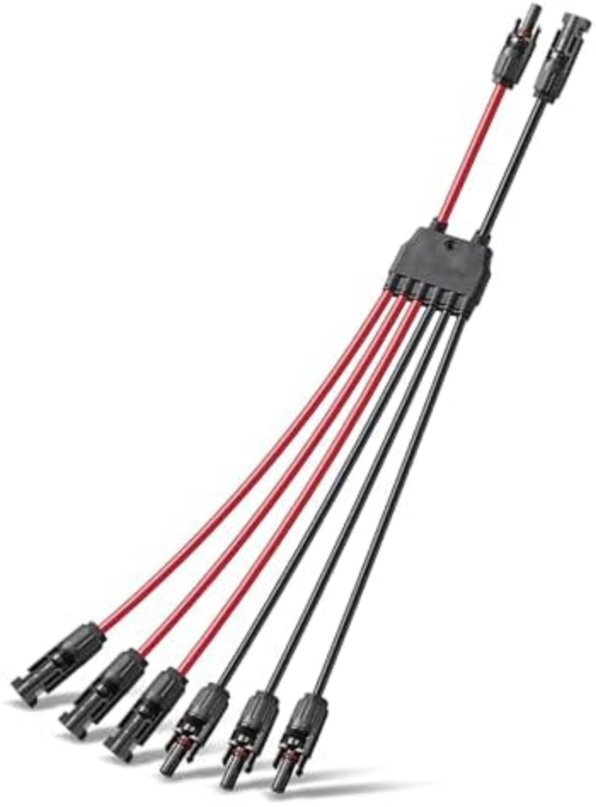 BougeRV Solar Parallel Connectors for 2-3 Solar Panels, 2 to 6 Y Branch 10AWG Ad