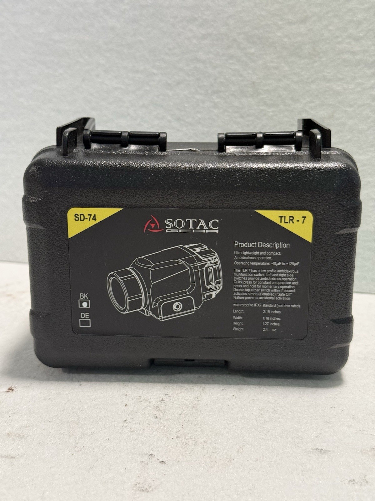SOTAC TLR-7 Weapon Light LED White Constant Strobe Under Rail Flashlight Beam