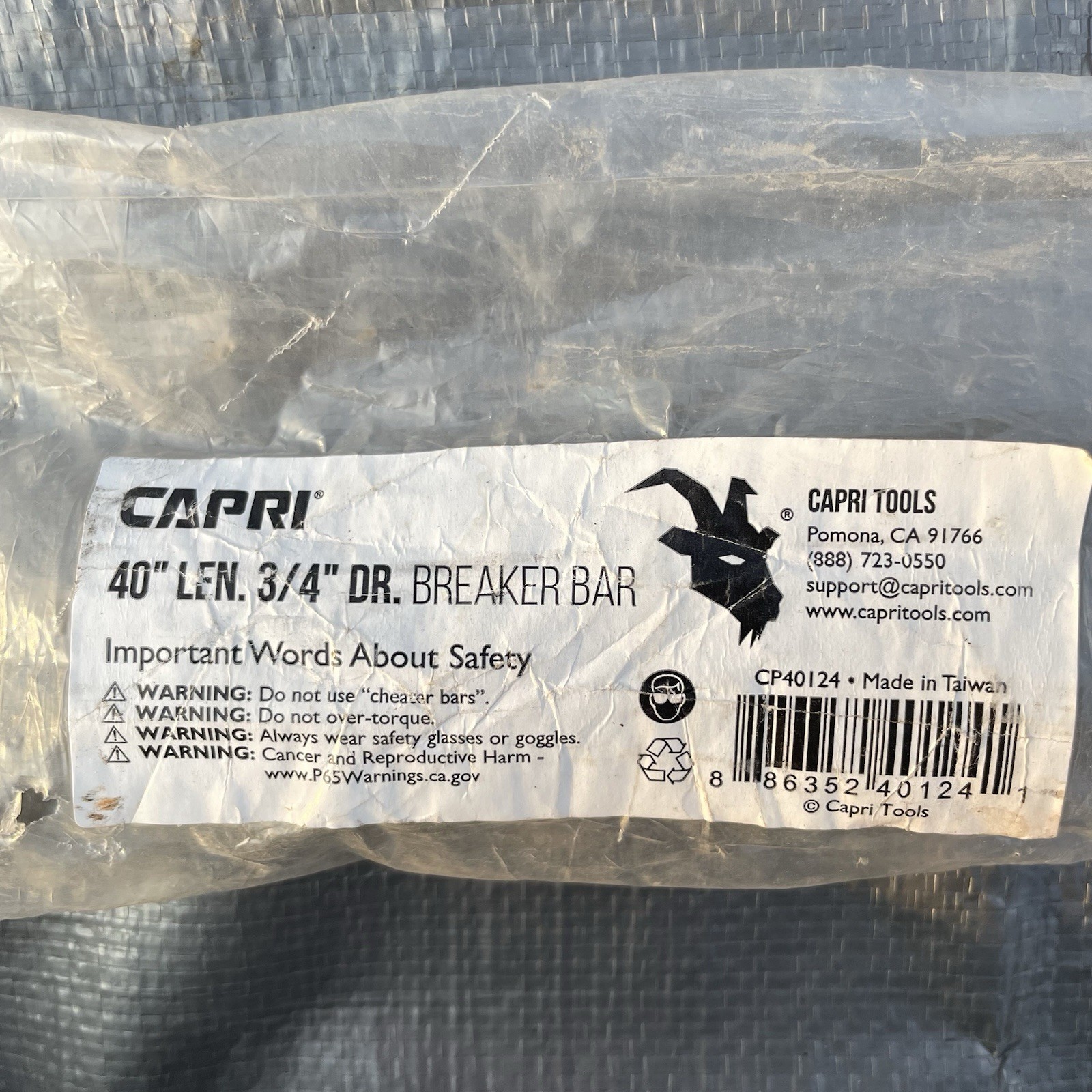 Capri 40 Inch Breaker Bar 3/4 Inch Drive