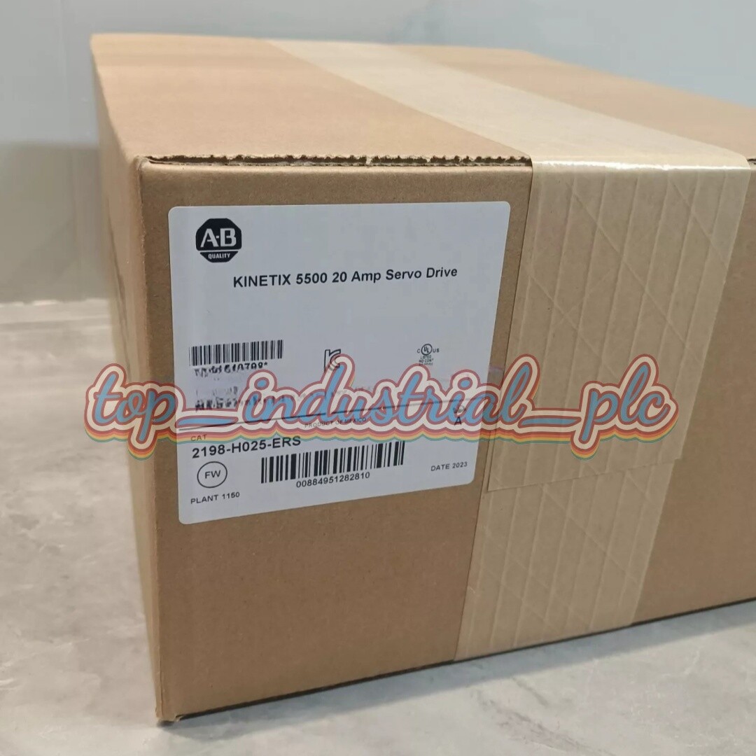 New Factory Sealed Allen-Bradley 2198-H025-ERS SER A Kinetix 5500 Servo Drive