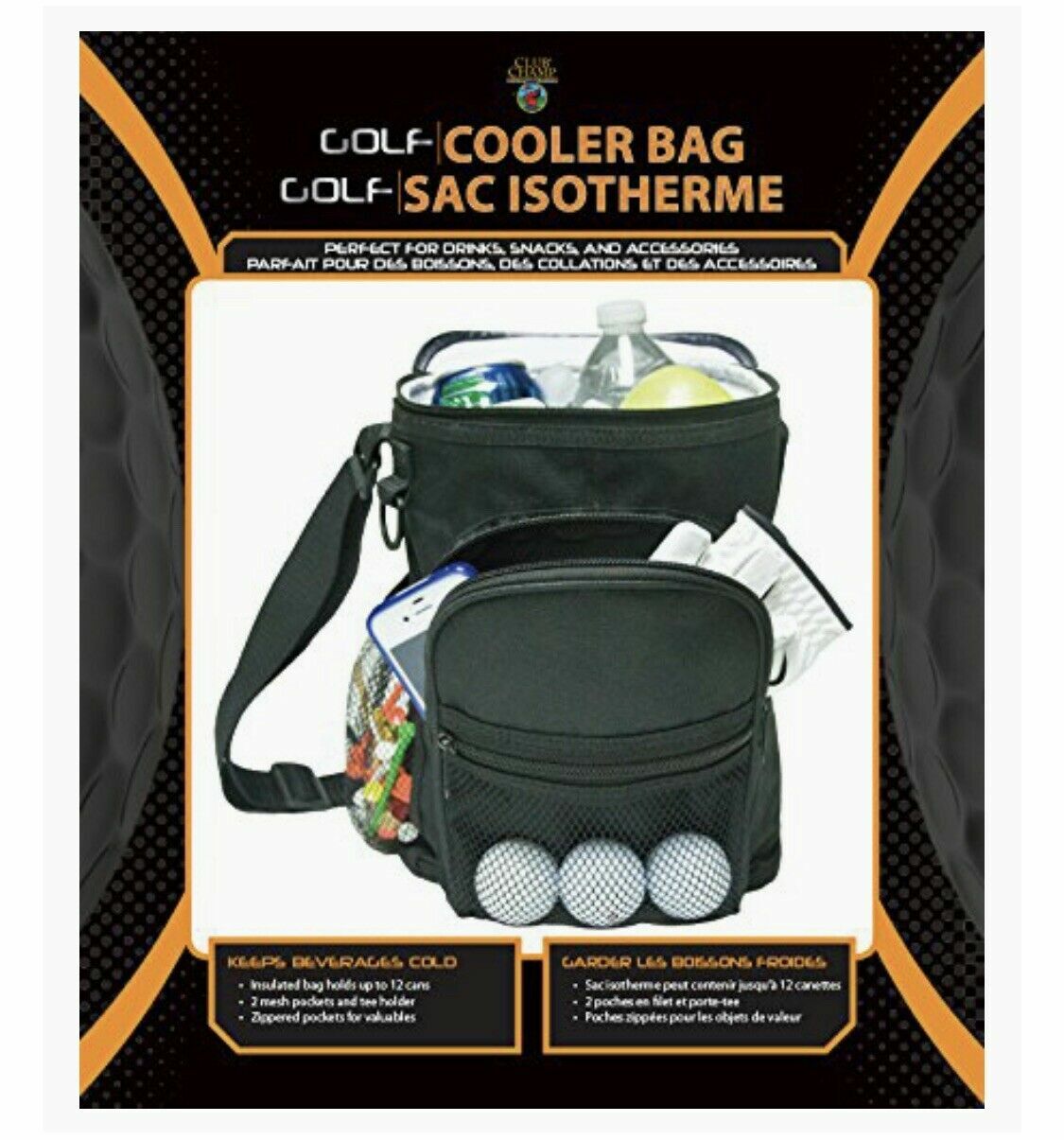 BRAND NEW Club Champ Golf Cooler Bag Model 9709 Holds 12 Cans Insulated DENNCO