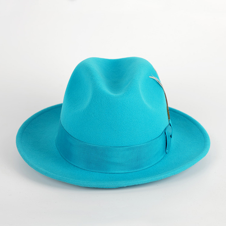 GLADWIN BOND FUR FELT FEDORA TRILBY HAT MADE OF 100% FUR FELT HANDMADE