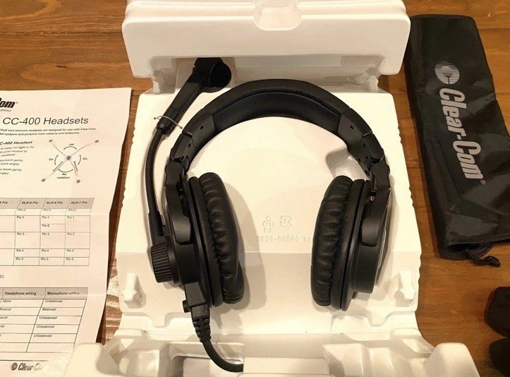 Clear-Com CC-400 Double-Ear Intercom Headset with Dynamic Microphone