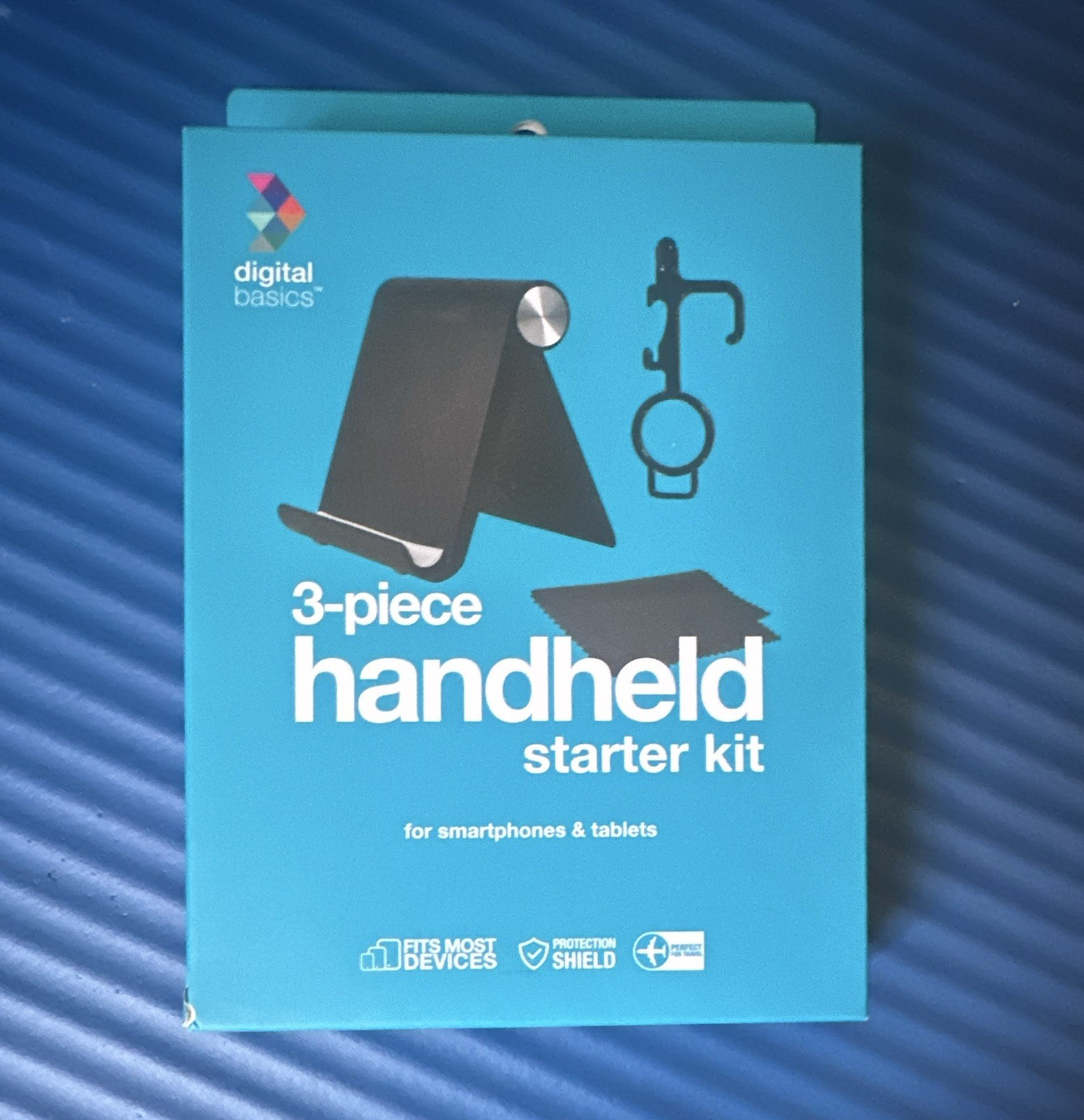 Digital Basics 3-Piece Handheld Starter Kit for Smartphones & Tablets-Brand New