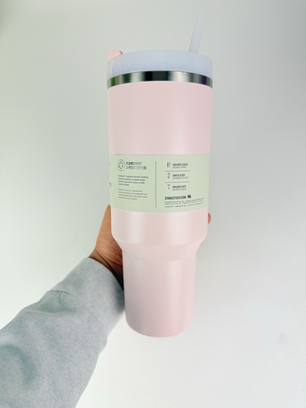 NEW AUTHENTIC Stanley Quencher 40 Oz Tumbler Bloom Light Pink - Brand New In Box