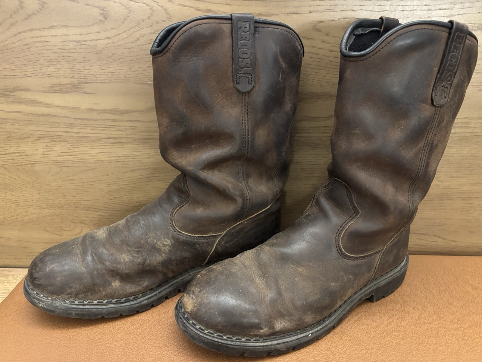 Red Wing #1170 Pecos Brown Leather Wellington Boots Size 11D