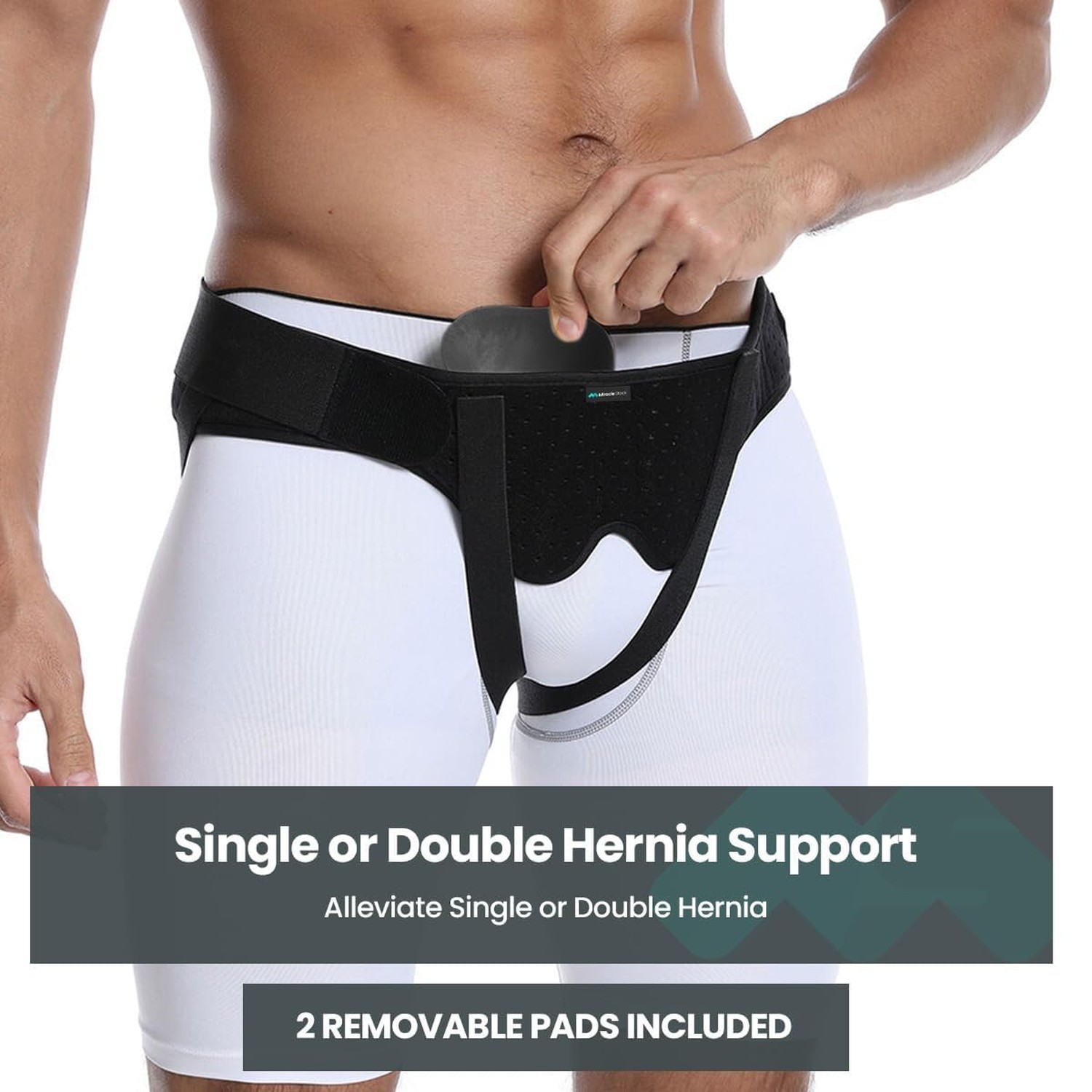 Hernia Belt Truss for Single/Double Inguinal - Hernia Support Brace for Men f...