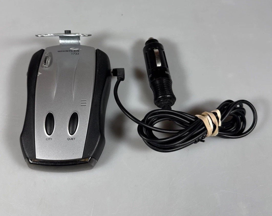Whistler 1733 Radar Detector Total Band Protection Unit & Power Cord Only