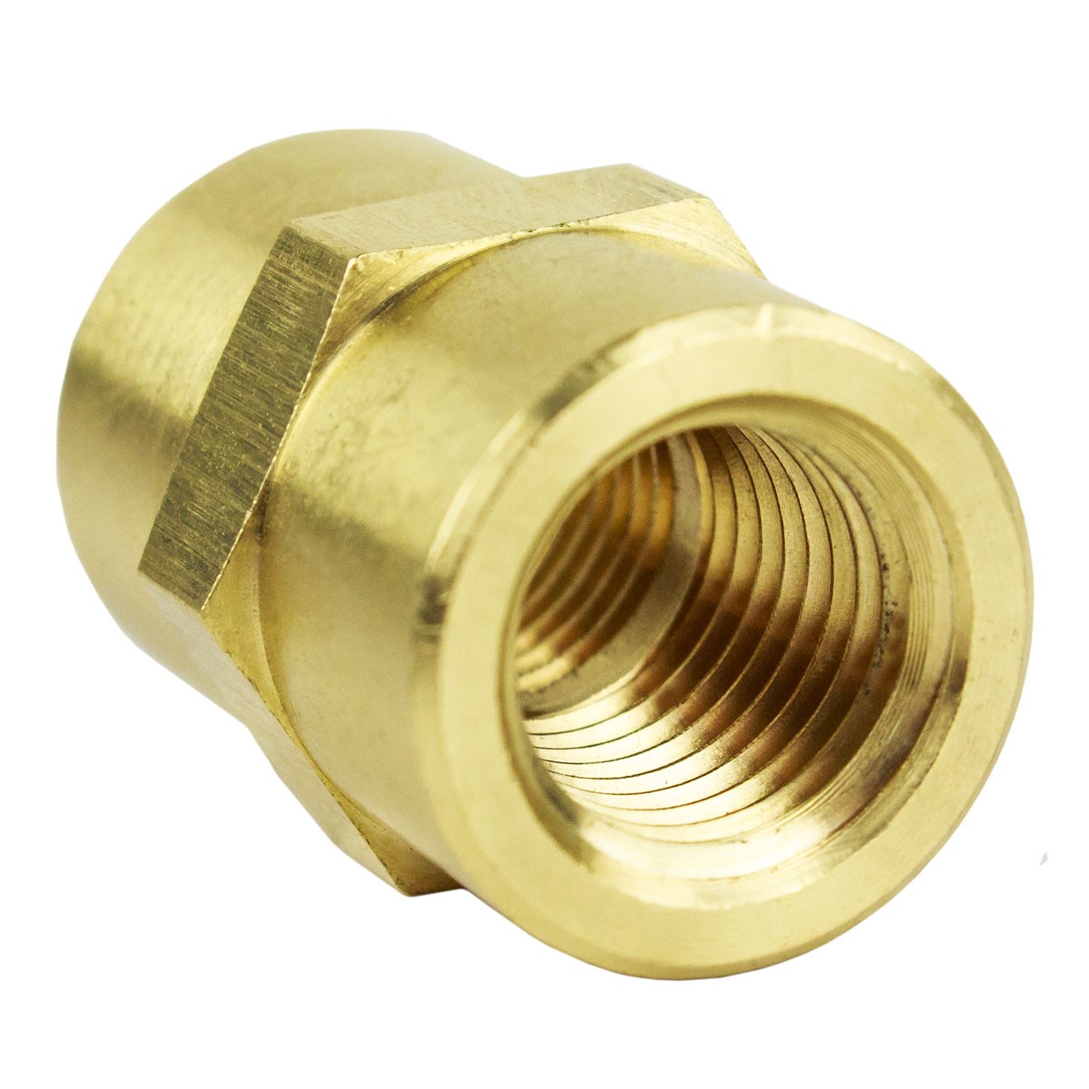 1/4" NPT Female Solid Brass Pipe Union Adapter Fitting WOG Solid Connector 28059