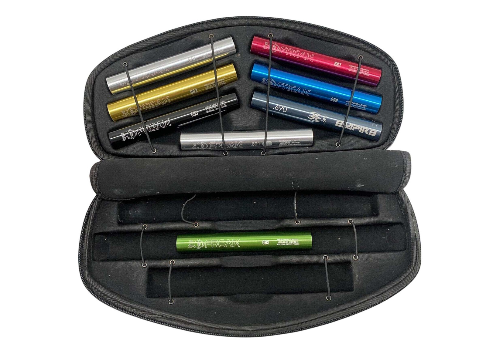 8 Freak Barrel Inserts with Case (7 Freak and 1 Empire)