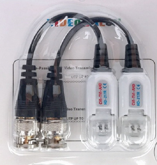 2 Pcs CCTV Camera Coax BNC Video Balun HD Passive Connector Adapter Transmitter