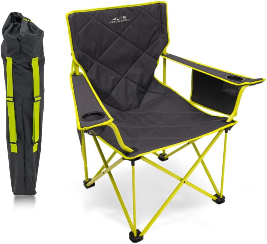 King Kong Camping Chairs for Adults with Mesh Cup Holders and Pockets, Built Dur