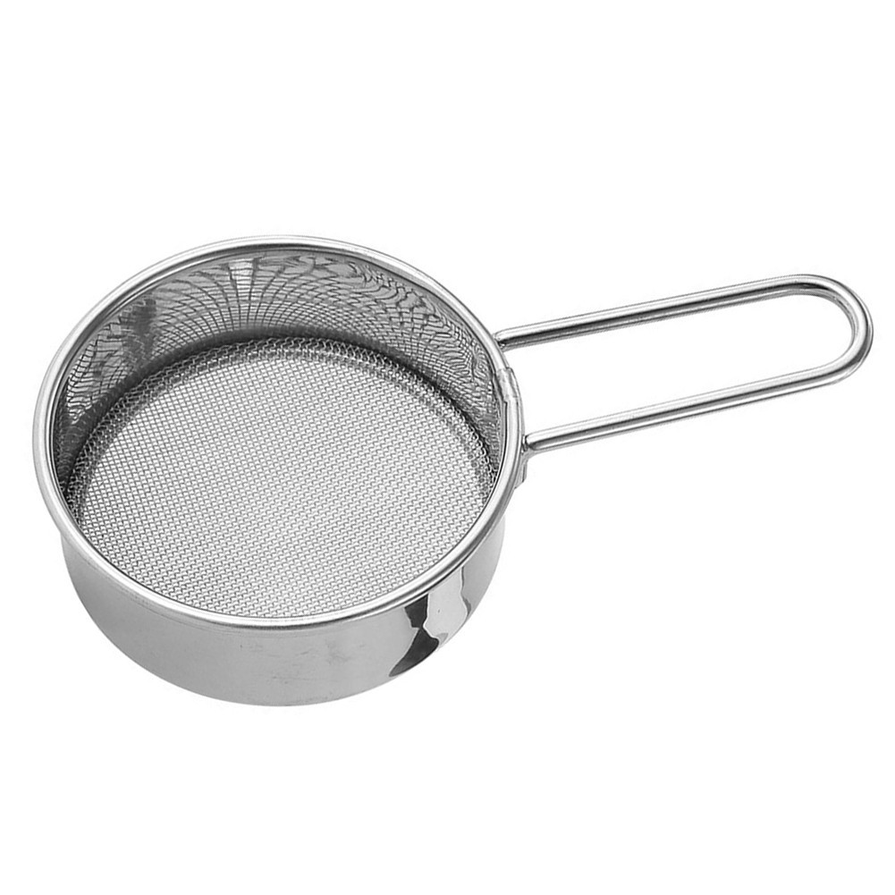 Flour Sifter 304 Stainless Steel Handheld 40-Mesh Compact Size 11.5x6.5x2.4cm