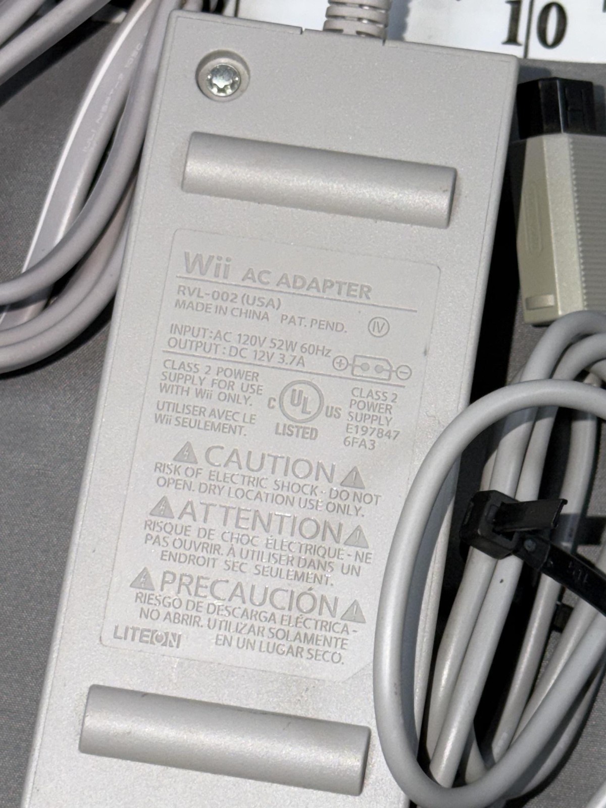 Nintendo Wii AC Adapter RVL-002 Component AV Cable KMD Wired Sensor Bar Bundle