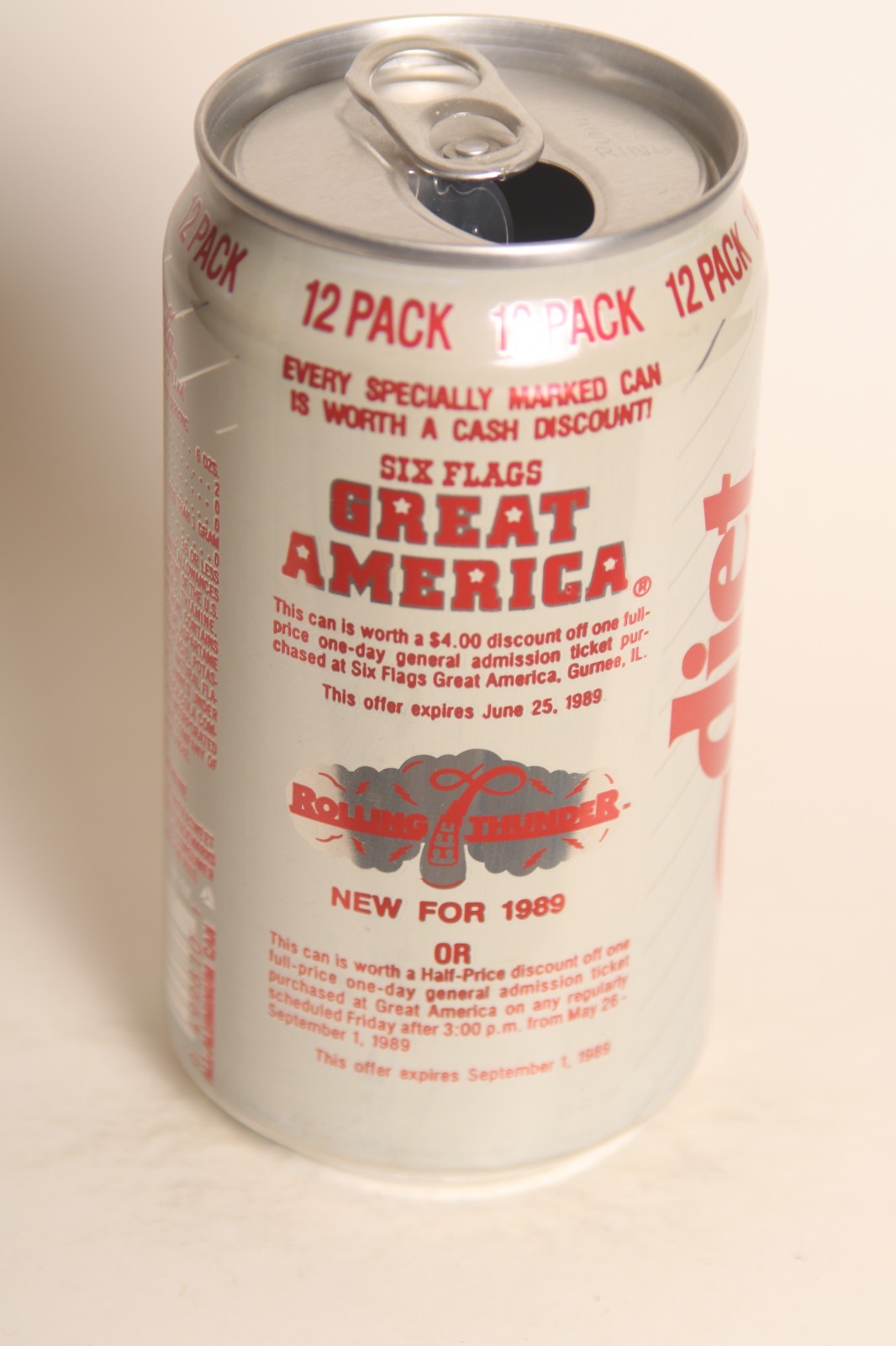 Diet Coke soda can - 12 pack Great America