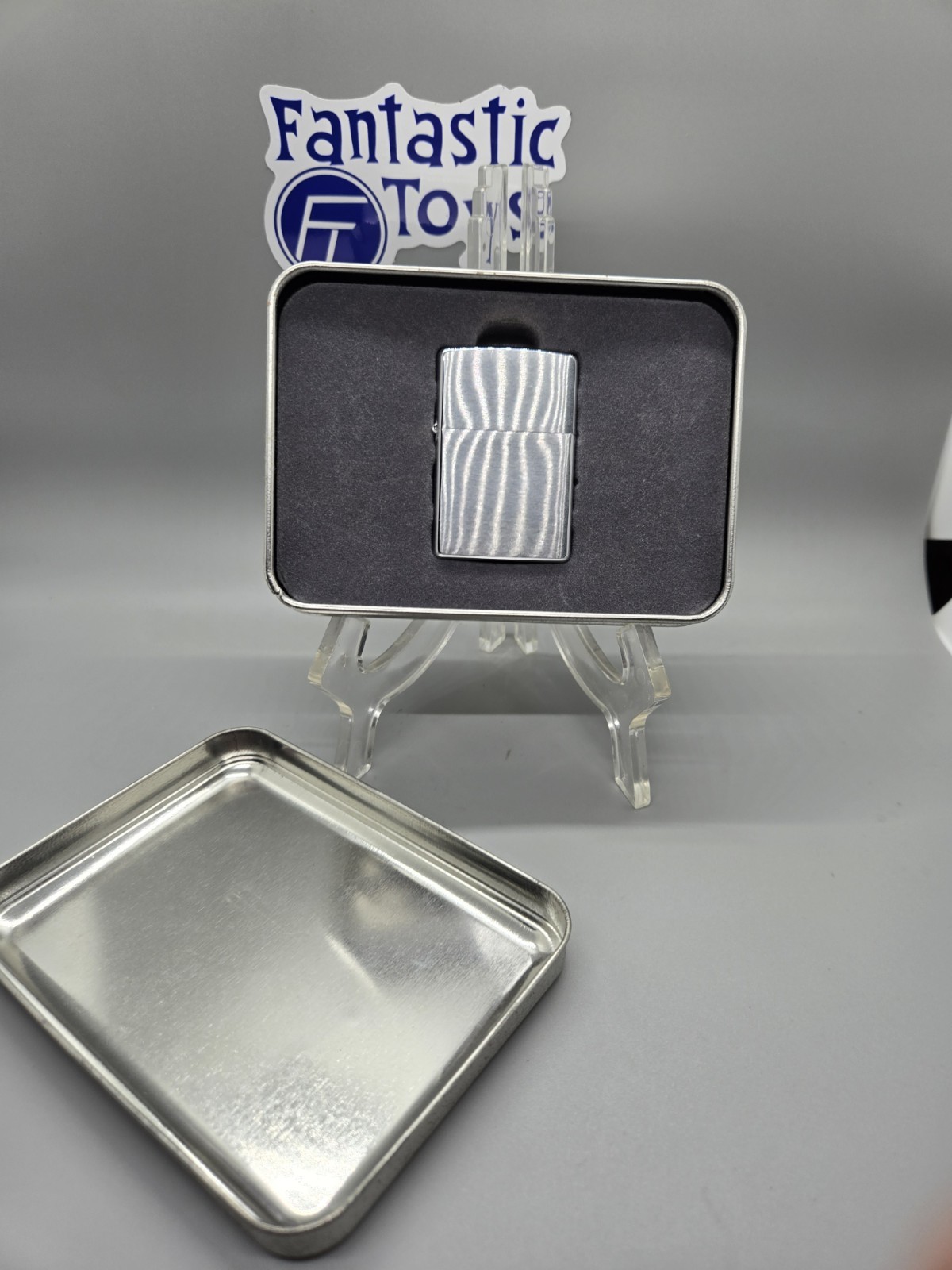 1999 Zippo Brushed Chrome Plain Body Pocket Lighter Made in USA
