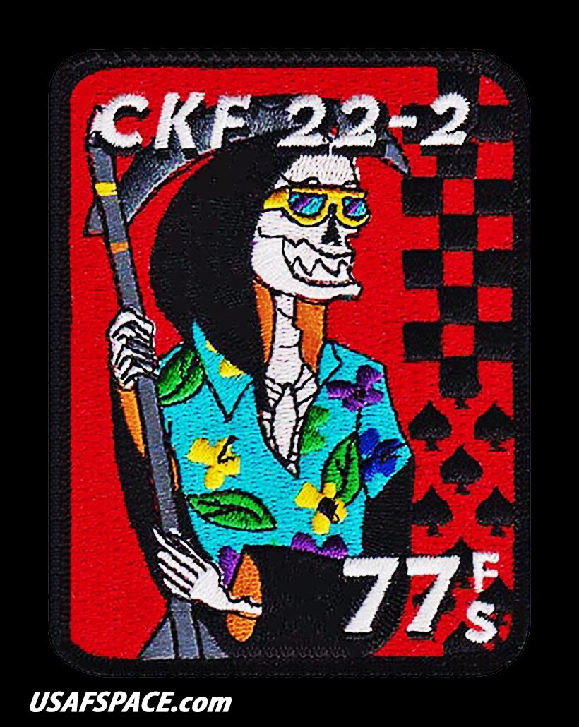 USAF 77TH FIGHTER SQ -F-16- CHECKERED FLAG WSEP 2022-Shaw AFB-ORIGINAL VEL PATCH