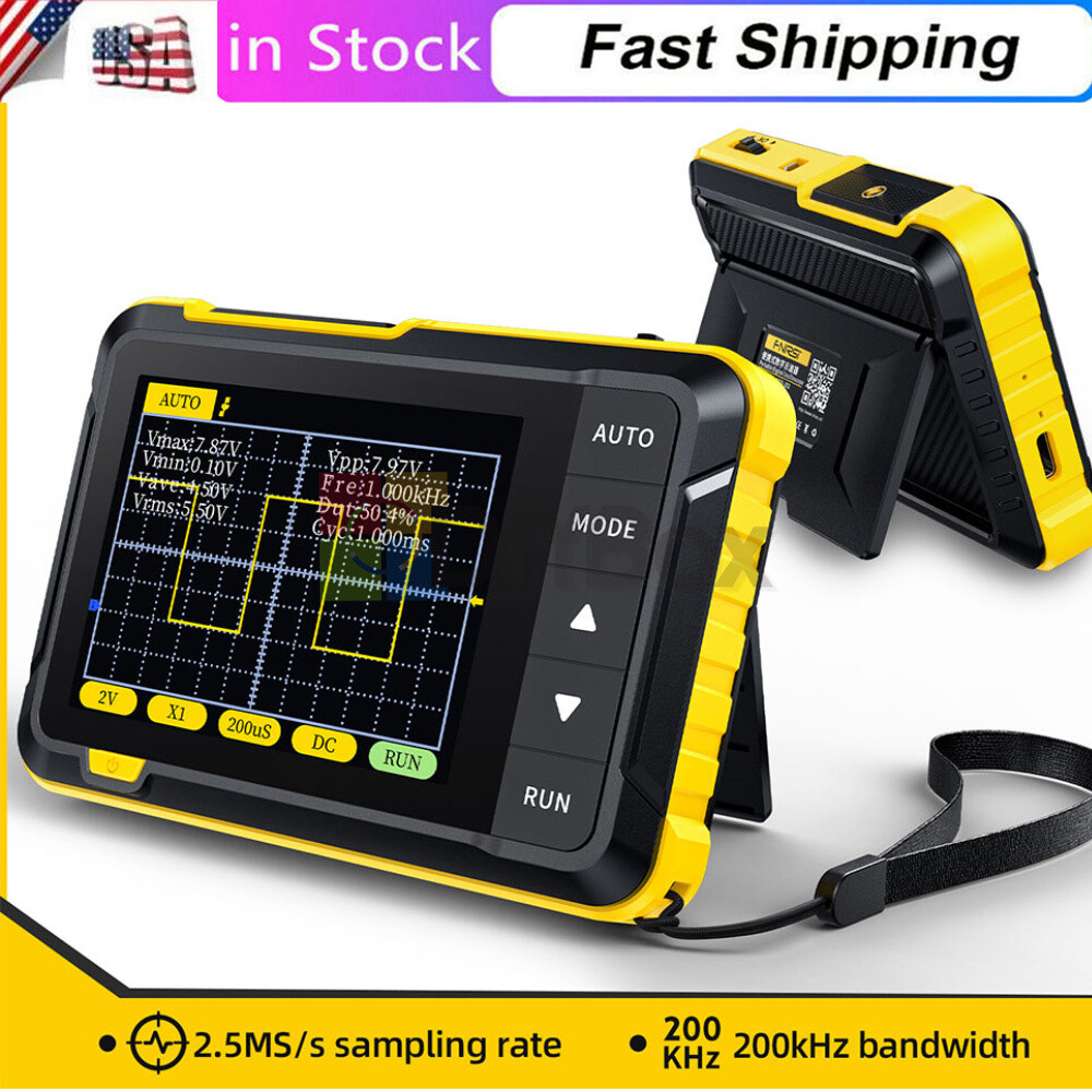 FNIRSI DSO152 Handheld Mini Oscilloscope Type-C Portable Digital Oscilloscope US
