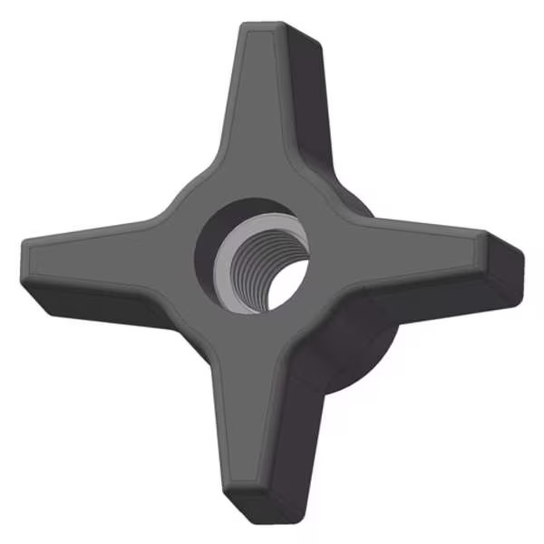 Innovative Components Four Prong Knob, 1/2-13 Thread Size, 1.125"L, Steel