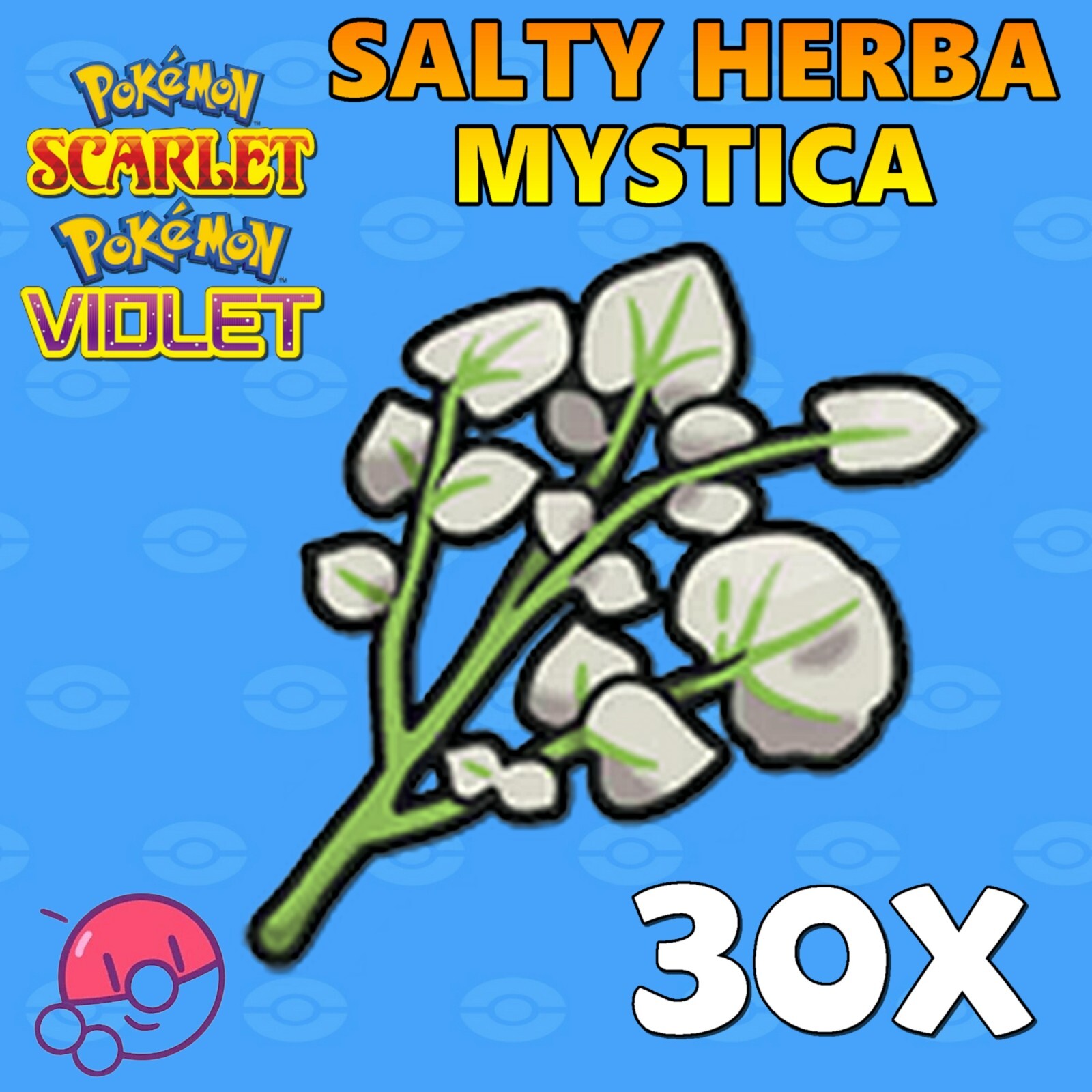 30x Salty Herba Mystica for Pokemon Scarlet Violet Fast Delivery!