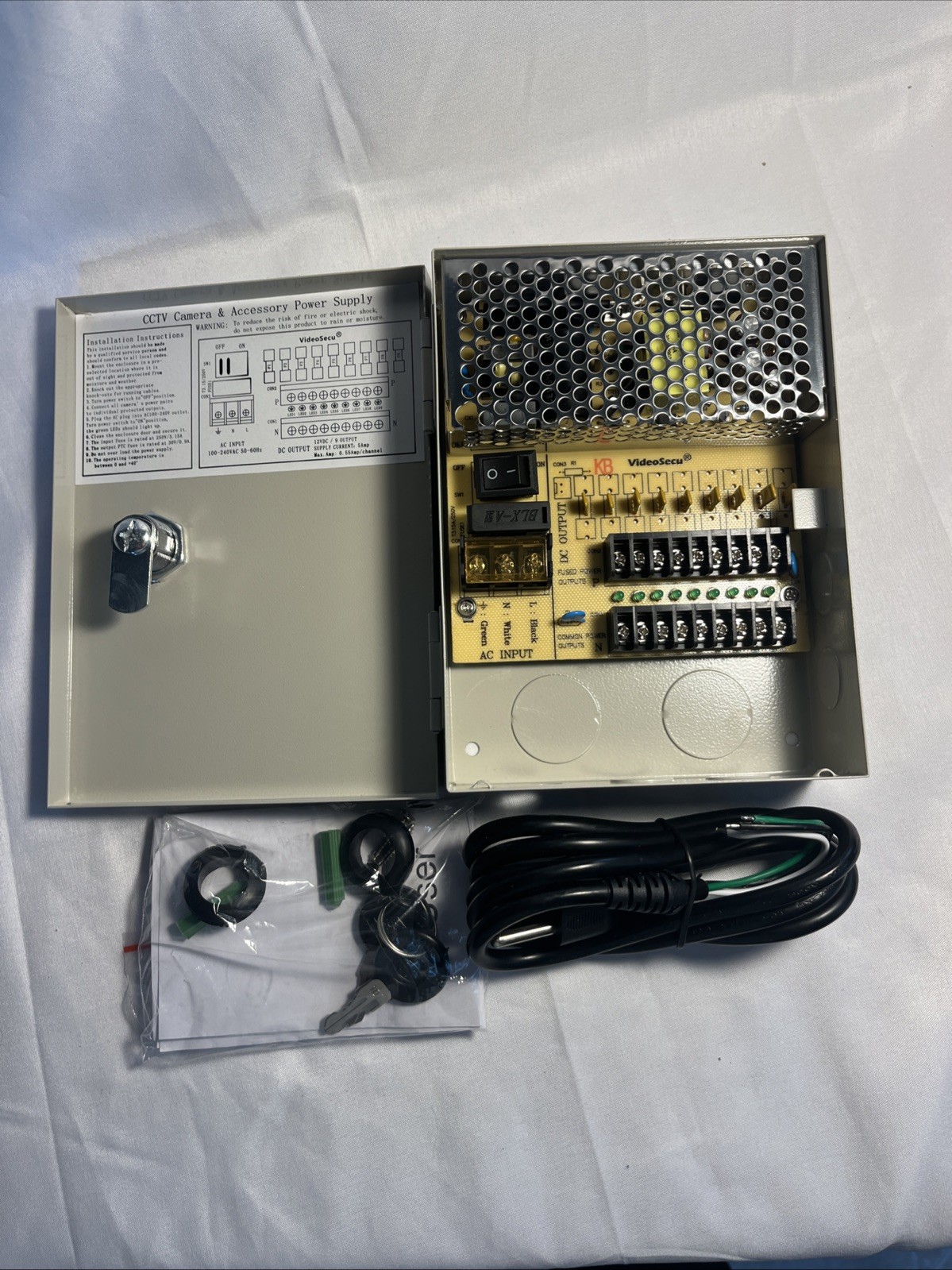 VideoSecu CCTV Camera & Accessory Power Supply “New Never Used”