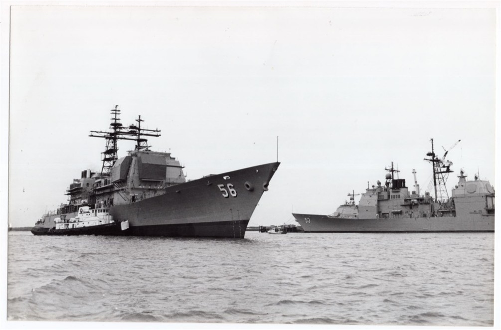 1986 Cruiser CG-56 USS San Jacinto Ingalls Shipbuilding Pascagoula Miss. Photo