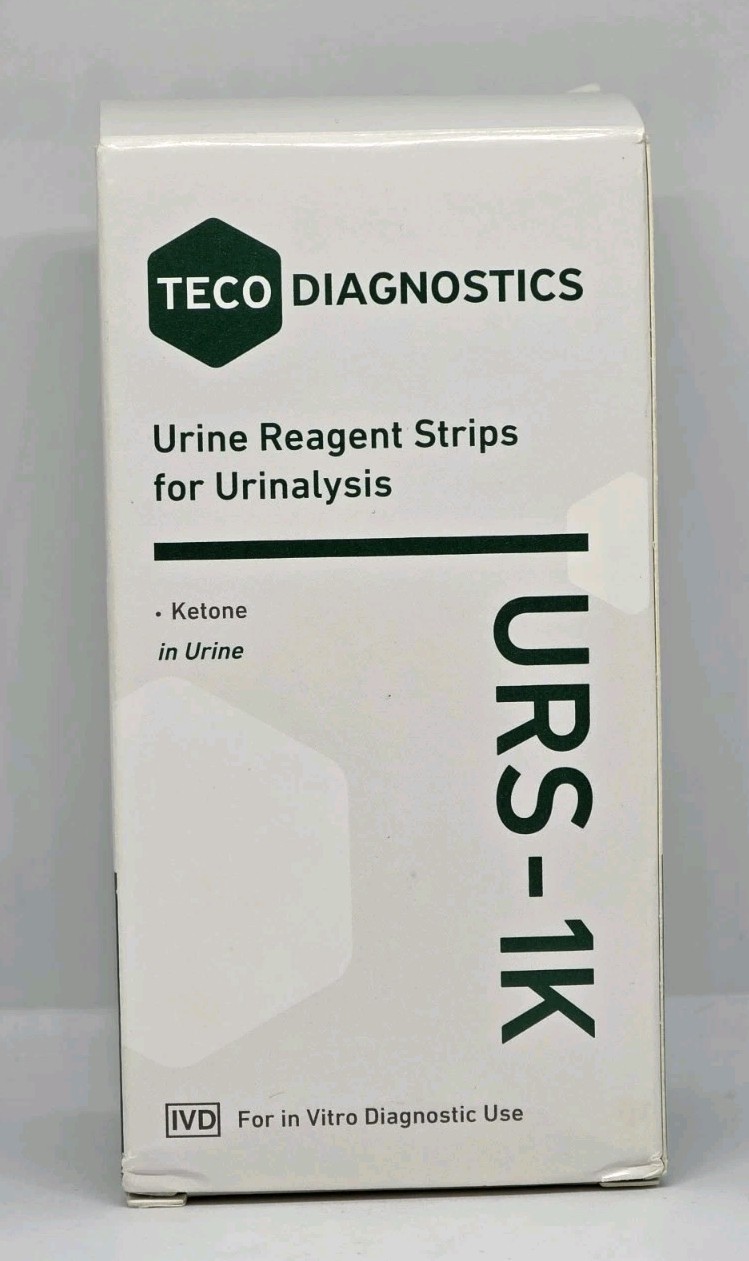 Teco Diagnostics URS-1K Urine Reagent Strips For Urinalysis 100 Strips Exp 07/26