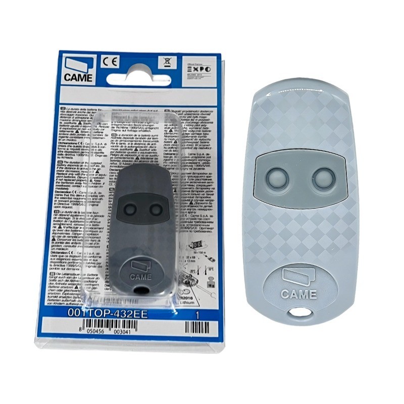 Came TOP432EE 2 Button Gate Remote Key Fob ZAPPER TOP432NA & TOP432EV TOP432EE