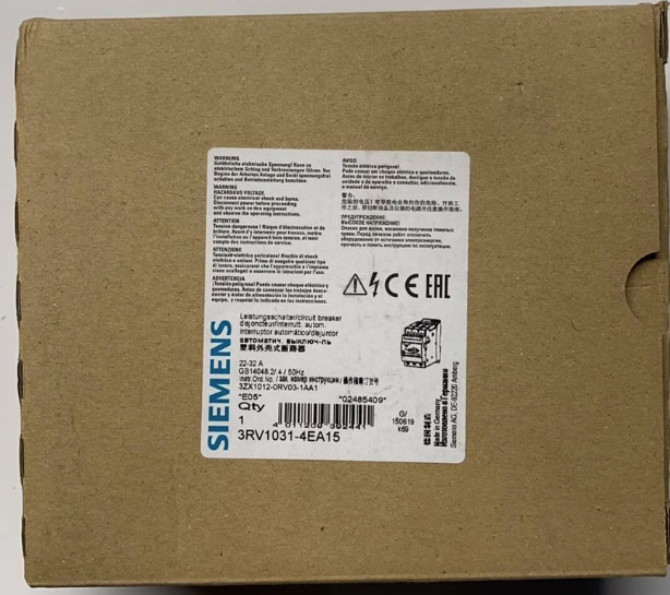NEW SIEMENS 3RV1031-4EA15 3RV1 0314EA15 Circuit Breaker