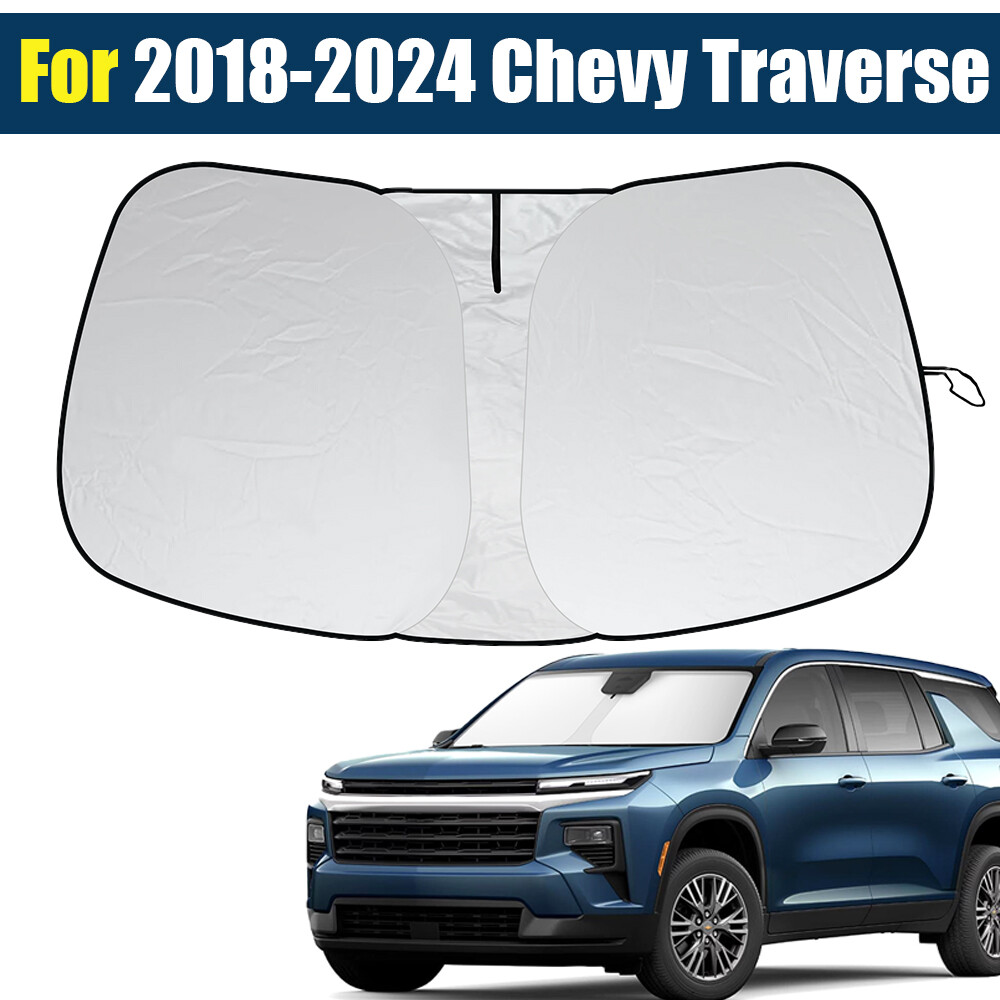 Windshield Sun Shade Foldable UV Block Cover Visor For 2018-2024 Chevy Traverse