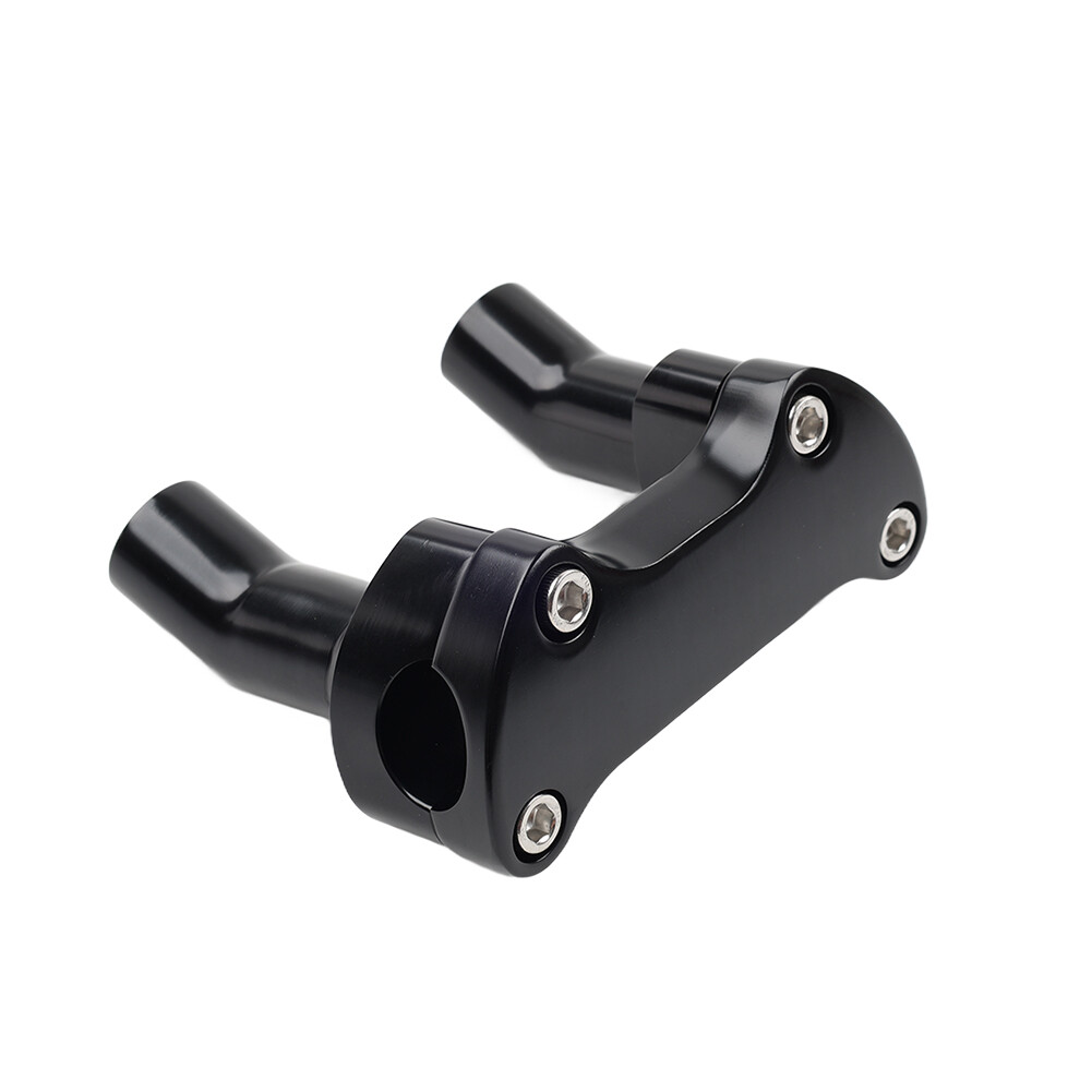 Top Cover 3.5" Handlebar Risers Clamp Black For Harley Dyna Softail Sportster XL