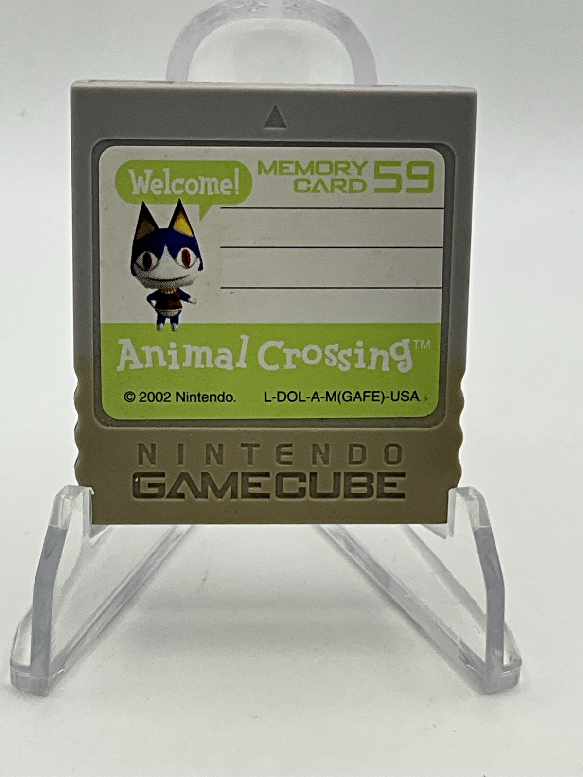Nintendo Memory Card Animal Crossing Edition Gray 59 Blocks for GameCube