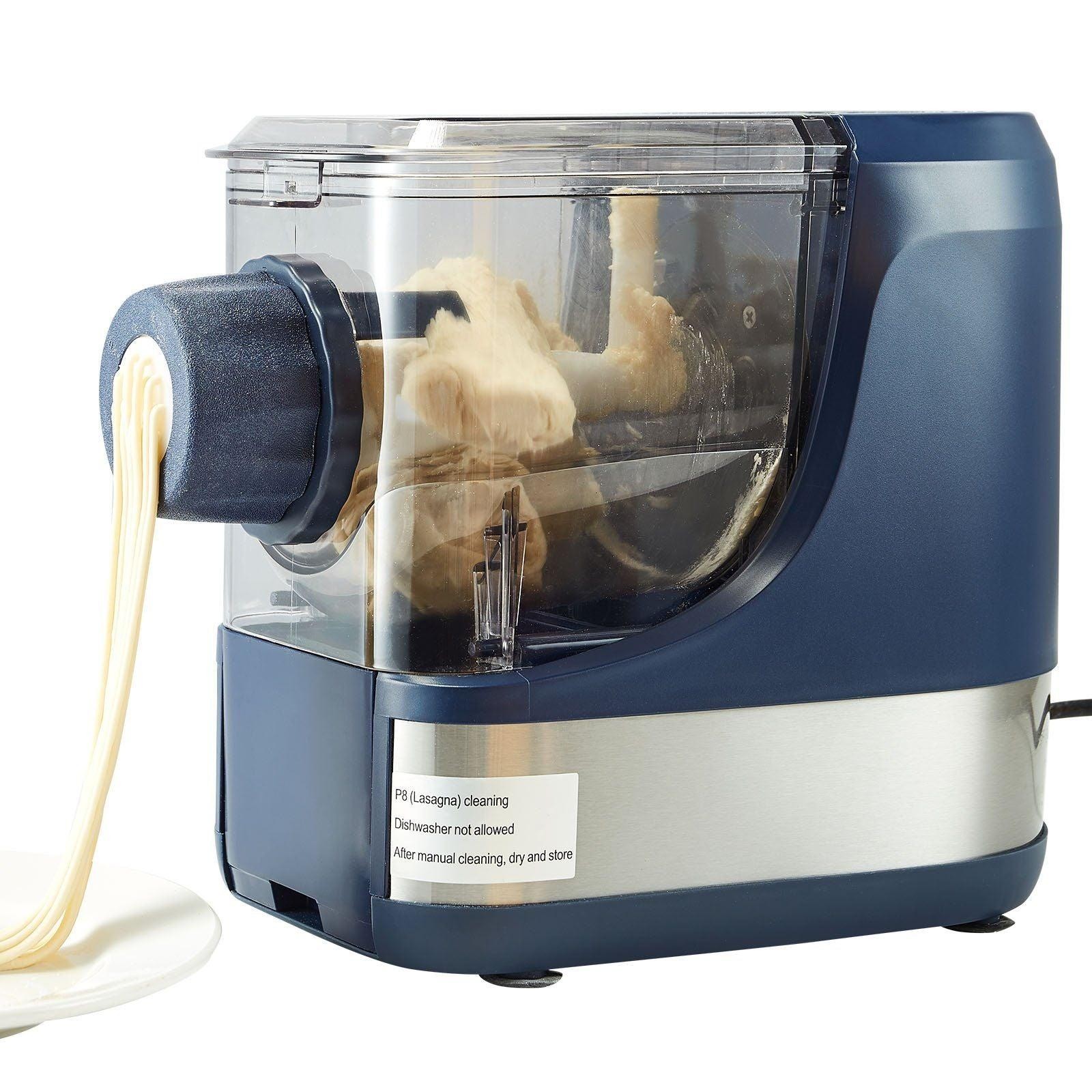 Electric Pasta Maker, 150W Automatic Noodle Maker Machine with 8 Pasta Shapes, 4