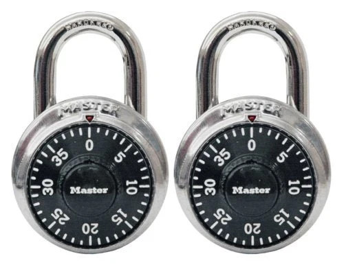 Master Lock 1500T Combination Padlocks 2 Pack 3/4in 19mm New Sealed