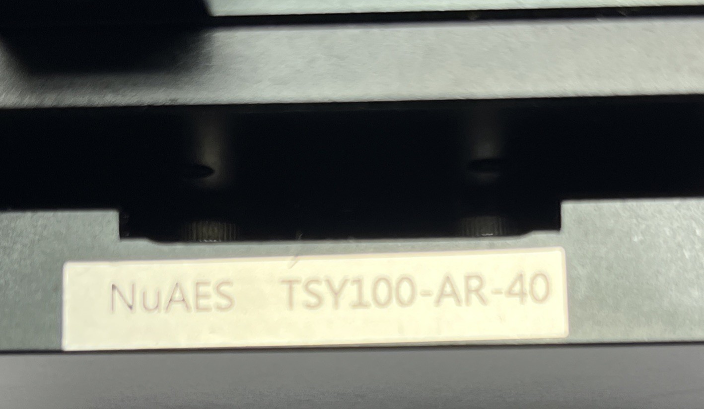 NuAES TSY100-AR-40 Micrometer Stage