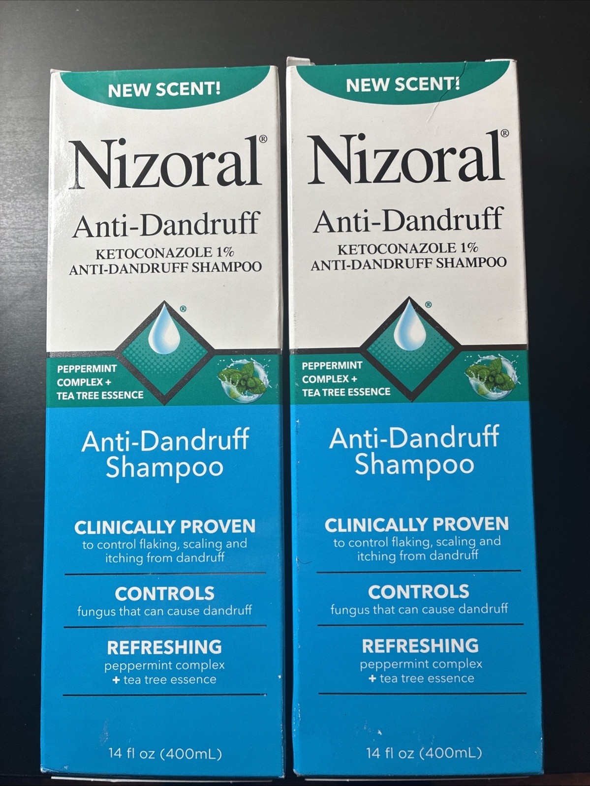 2 Pack - NEW SCENT Nizoral Anti-Dandruff Shampoo 28oz Total Exp 12/27