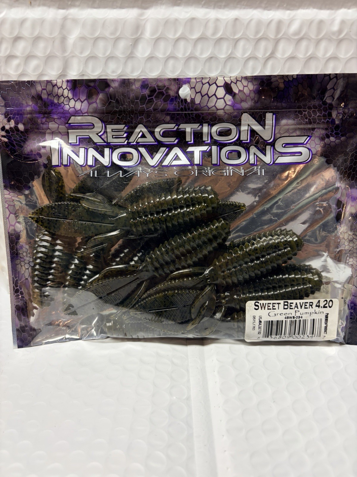 Reaction Innovations Sweet Beaver 4.20 Green Pumpkin