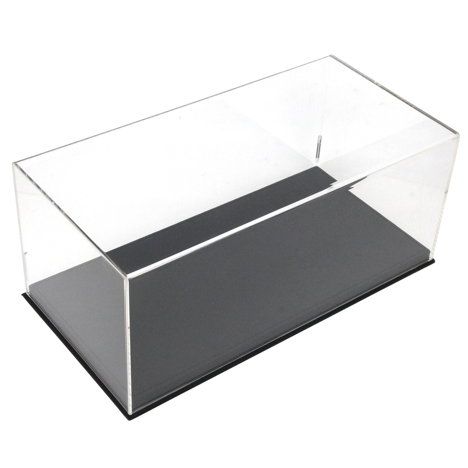 1:18 Acrylic Diecast Model Car Display Case Black Leather Base