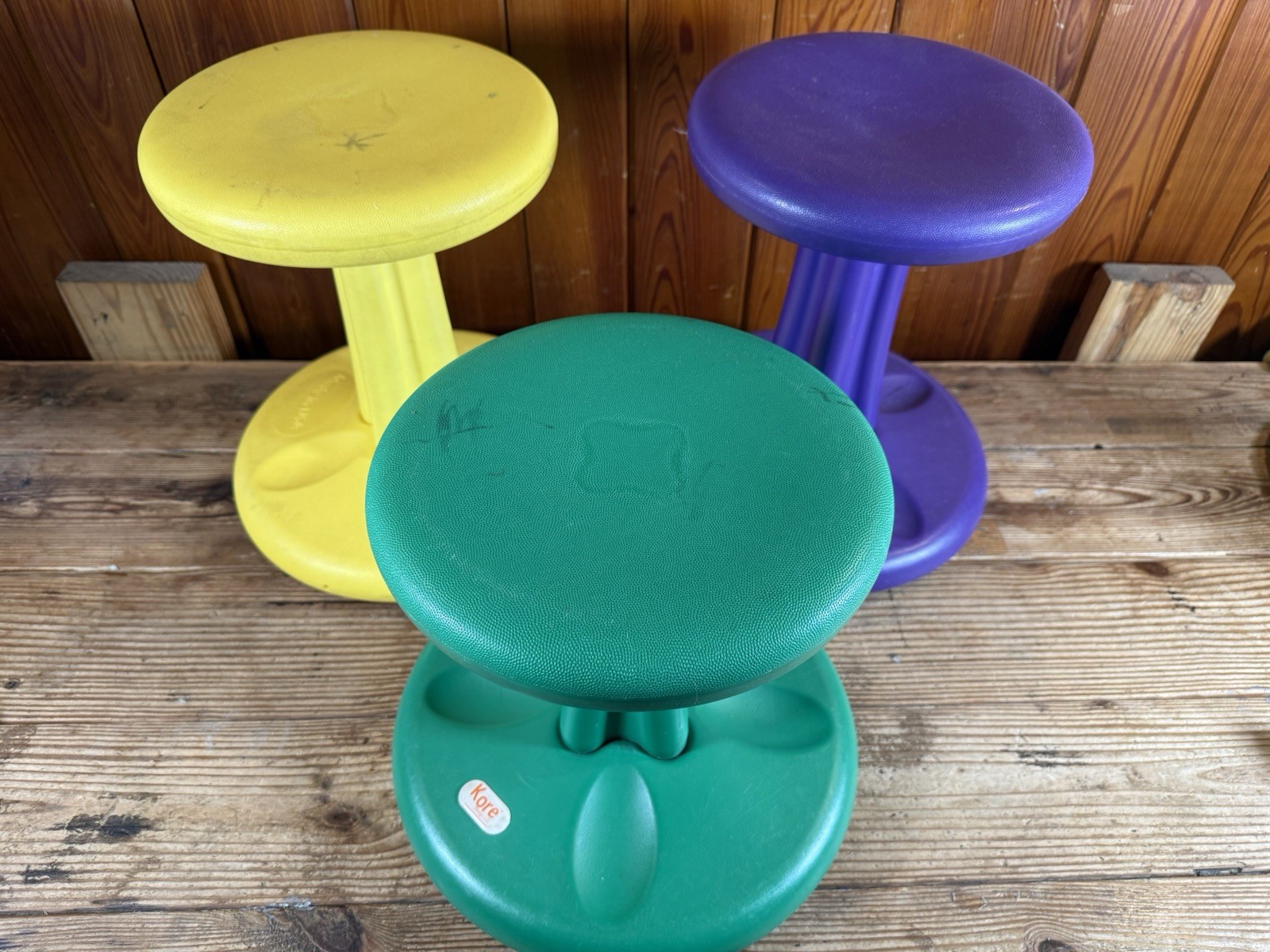 Wobble Chair Balance Stools KORE Design Kids - Lot Of 3 - Used